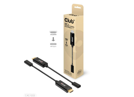 Club3D aktivní adaptér HDMI na USB-C, 4K60Hz, M/F