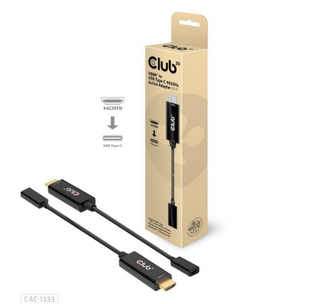 Club3D aktivní adaptér HDMI na USB-C, 4K60Hz, M/F Club3D aktivní adaptér HDMI na USB-C, 4K60Hz, M/F