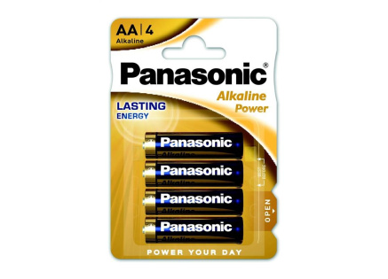 PANASONIC Alkalické baterie Alkaline Power LR6APB/4BP AA 1,5V (Blistr 4ks)