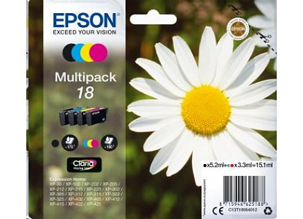 EPSON ink Multipack 4-colours "Sedmikráska" 18 Claria Home Ink