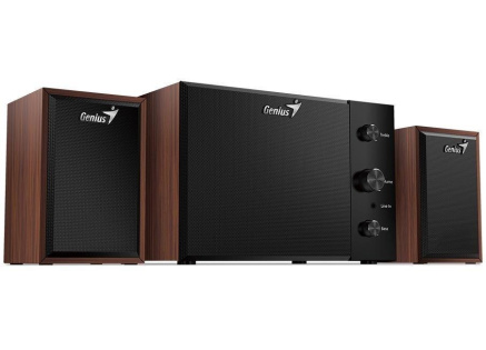 GENIUS reproduktory SW-2.1 350/ 2.1/ 15W/ dřevěné/ barva dřevo GENIUS reproduktory SW-2.1 350/ 2.1/ 15W/ dřevěné/ barva dřevo