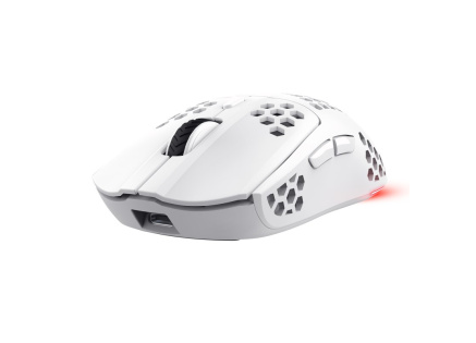 TRUST bezdrátová myš GXT 929W Helox Lightweight, RGB, Bílá