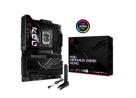 ASUS MB Sc LGA1851 ROG MAXIMUS Z890 HERO, Intel Z890, 4xDDR5, 1xHDMI, 2xThunderbolt, WI-FI, ATX