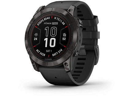 Garmin Fenix 7X PRO Sapphire Solar Carbon Gray DLC Titanium / Black Band, EU