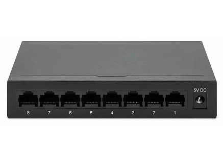 Intellinet 8-Port Gigabit Ethernet Switch, kovový