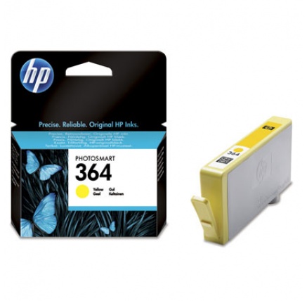 HP 364 Yellow Ink Cart, 3 ml, CB320EE (300 pages)