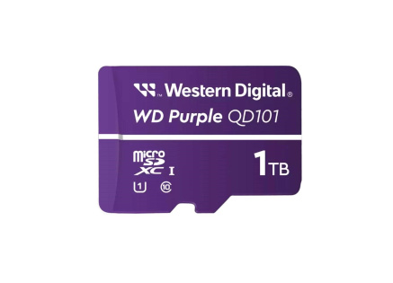 WD MicroSDXC karta 1TB Purple WDD100T1P0C Class 10 (R:100/W:60 MB/s) WD MicroSDXC karta 1TB Purple WDD100T1P0C Class 10 (R:100/W:60 MB/s)