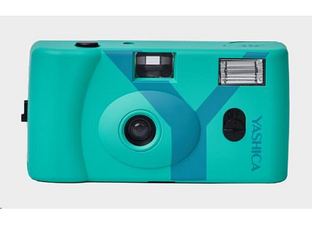 YASHICA MF-1 Snapshot Art Camera (Turquoise) - analogový fotoaparát