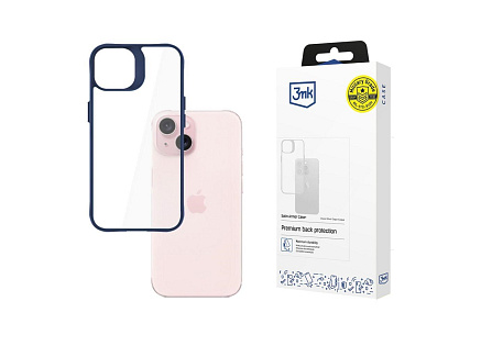 3mk ochranný kryt Satin Armor Case+ Blue pro Apple iPhone 15