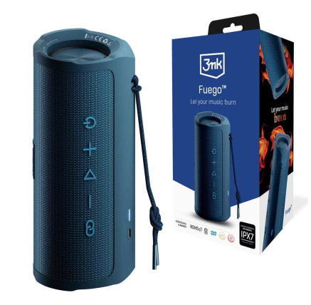 3mk Bluetooth repro Fuego, modrá
