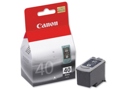Canon CARTRIDGE PG-40 černá pro MP-150, MP-170, MP-450, PIXMA IP1x00, IP2x00, MP1x0, MP-210 (490 str.)