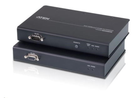 ATEN Extender PC-konzole DVI, HDBaseT 2.0, USB, RS-232, audio, 1920 x 1200 bodů/100m