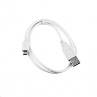 Kabel C-TECH USB 2.0 AM/Micro, 1m, bílý