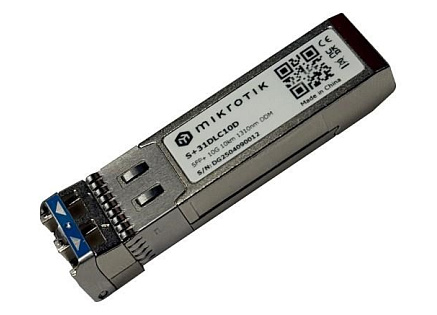 MikroTik SFP+ (miniGBIC) modul S+31DLC10D, SM, 10km, 10G