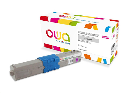 OWA Armor toner pro OKI C511, C531, MC 562, 5000 Stran, 44469723, červená/magenta