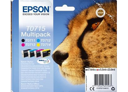 EPSON ink Multipack 4-colours T0715 DURABrite Ultra Ink