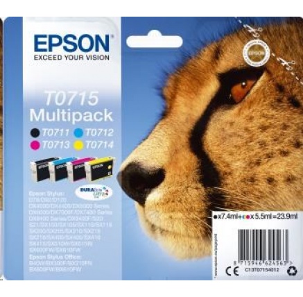 EPSON ink Multipack 4-colours T0715 DURABrite Ultra Ink