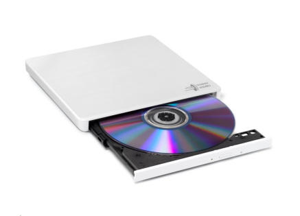 HITACHI LG - externí mechanika DVD-W/CD-RW/DVD±R/±RW/RAM GP60NW60, Slim, White, box+SW