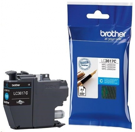 BROTHER INK LC-3617C azurový, cyan - 550stran, J2330, J3530, J3930 BROTHER INK LC-3617C azurový, cyan - 550stran, J2330, J3530, J3930