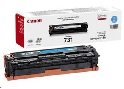 Canon TONER CRG-731C azurová pro i-SENSYS LBP7100Cn, LBP7110Cw, MF623Cn, MF628Cw, MF8230Cn, MF8280Cw (1 500 str.)