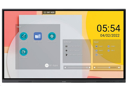 SHARP/NEC LCD 65" Precision Touch PN-LC652, 3840x2160, 400nit, 6.5ms, 16/7, VGA, USB-C, HDMI, USB, dotykový displej SHARP/NEC LCD 65" Precision Touch PN-LC652, 3840x2160, 400nit, 6.5ms, 16/7, VGA, USB-C, HDMI, USB, dotykový displej