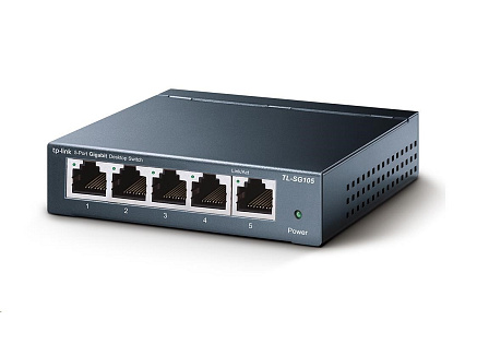 TP-Link switch TL-SG105 (5xGbE, fanless)