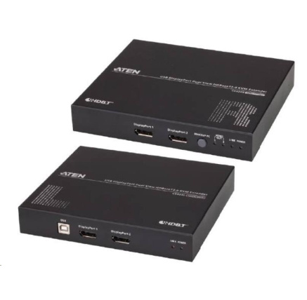 ATEN Extender PC-konzole Dual DP, HDBaseT 2.0, USB, RS-232, audio, 4K@100m ATEN Extender PC-konzole Dual DP, HDBaseT 2.0, USB, RS-232, audio, 4K@100m