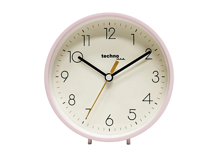 TechnoLine Modell H nástěnné hodiny, analogové, řízené krystalem, růžová