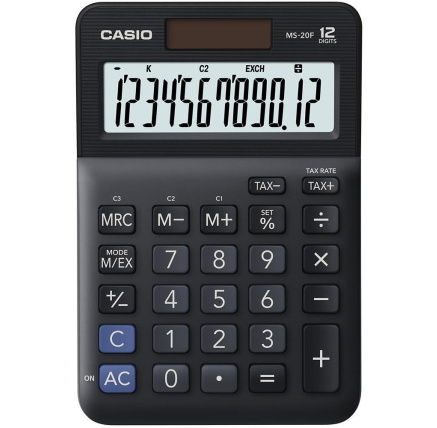CASIO kalkulačka MS 20 F, stolní kalkulátor