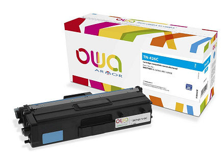 OWA Armor toner pro BROTHER HL-L 8360, 6.500 str., kom. s TN426C modrá/cyan OWA Armor toner pro BROTHER HL-L 8360, 6.500 str., kom. s TN426C modrá/cyan