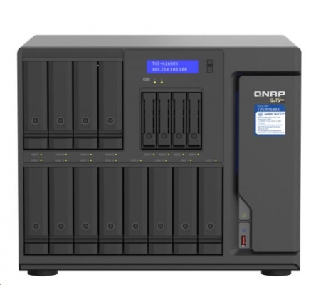 QNAP TVS-h1688X-W1250-32G (6C/XeonW-1250/4,7GHz/32GBRAM/16xSATA/2xM.2/4x2,5GbE/2x10GbE/6xUSB3.2/3xPCIe/1xHDMI)