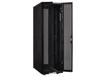 XtendLan 19" stojanový rozvaděč 42U 600x1000, nosnost 800kg, perforované dveře i záda, kolečka, rozložený, černý