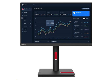 LENOVO LCD T22i-30 - 21.5",IPS,matný,16:9,1920x1080,178/178,4ms/6ms,250cd/m2,1000:1,VGA,DP,HDMI,4xUSB,VESA,Pivot,Cam