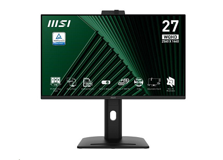 MSI LCD PRO MP275QPDG, 27" 2560x1440, IPS, 100Hz, 4ms, VESA 100x100mm, 98W, Black