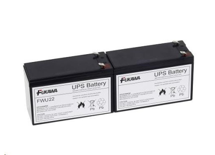 Baterie - FUKAWA FWU-22 sada baterií za RBC22 (12V/7Ah, 2ks)