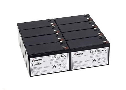 Baterie - FUKAWA FWU-105 sada baterií za APCRBC105 (12V/7Ah, 8ks)