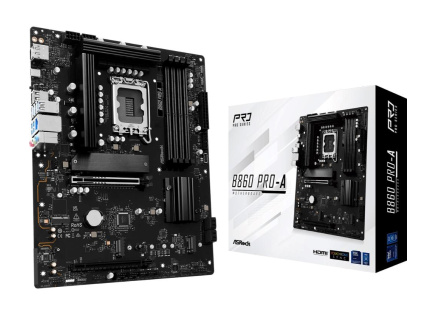 ASRock MB Sc LGA1851 B860 Pro-A, Intel B860, 4xDDR5, 1xDP, 1xHDMI, ATX