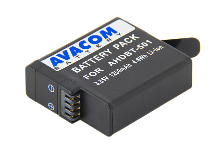 AVACOM baterie GoPro AHDBT-501 Li-Ion 3.85V 1250mAh 4.8Wh AVACOM baterie GoPro AHDBT-501 Li-Ion 3.85V 1250mAh 4.8Wh