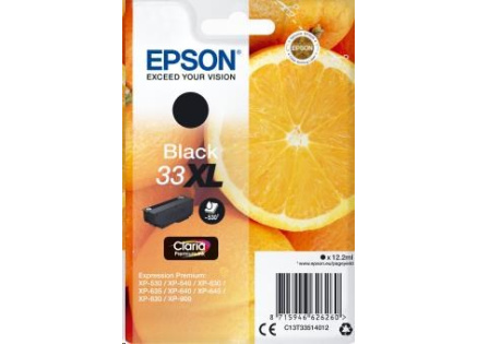 EPSON ink čer Singlepack "Pomeranč" Black 33XL Claria Premium Ink