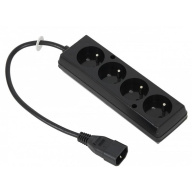 Prodlužovací přívod 4x230V pro UPS (IEC320-C14), 30cm