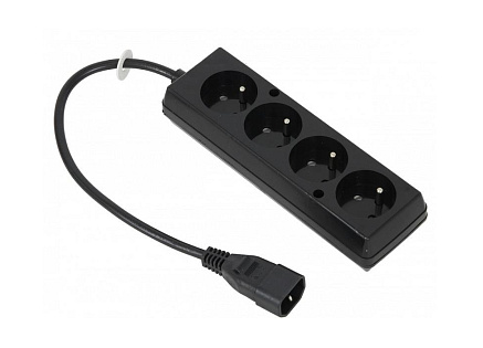 Prodlužovací přívod 4x230V pro UPS (IEC320-C14), 30cm