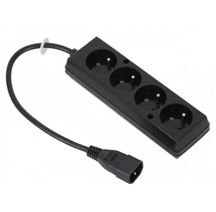 Prodlužovací přívod 4x230V pro UPS (IEC320-C14), 30cm