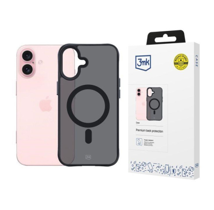 3mk ochranný kryt Smoke MagCase pro Apple iPhone 16 3mk ochranný kryt Smoke MagCase pro Apple iPhone 16