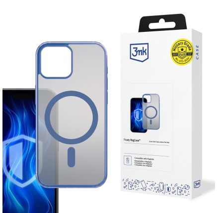 3mk ochranný kryt Frosty MagCase Blue pro Apple iPhone 14 3mk ochranný kryt Frosty MagCase Blue pro Apple iPhone 14
