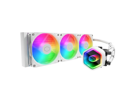 Cooler Master vodní chladič MasterLiquid 360 Core II, 3x120mm, LGA1851, AM5, bílá Cooler Master vodní chladič MasterLiquid 360 Core II, 3x120mm, LGA1851, AM5, bílá