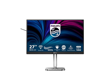 Philips MT 27" 27B2U4601 - 2560x1440,IPS,120Hz,HDMI,DP,USBhub,USB-C,RJ45,Repro,Pivot