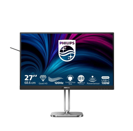 Philips MT 27" 27B2U4601 - 2560x1440,IPS,120Hz,HDMI,DP,USBhub,USB-C,RJ45,Repro,Pivot Philips MT 27" 27B2U4601 - 2560x1440,IPS,120Hz,HDMI,DP,USBhub,USB-C,RJ45,Repro,Pivot