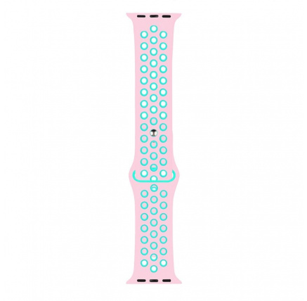 RhinoTech sportovní řemínek pro Apple Watch 42 / 44mm Růžovo-zelená