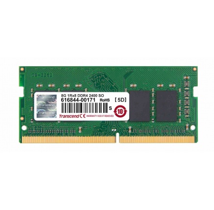 TRANSCEND SODIMM DDR4 8GB 2400MHz 1Rx8 CL17 TRANSCEND SODIMM DDR4 8GB 2400MHz 1Rx8 CL17