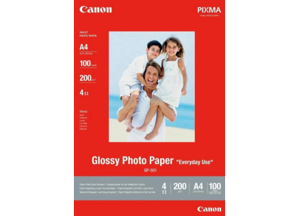 Canon fotopapír GP-501 10x15 cm, lesklý 100ks, 200g/m Canon fotopapír GP-501 10x15 cm, lesklý 100ks, 200g/m